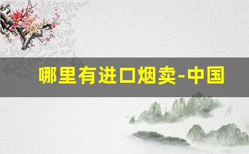 哪里有进口烟卖-中国有进口烟卖吗