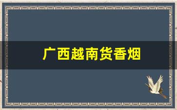 广西越南货香烟