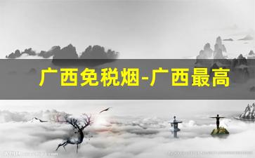广西免税烟-广西最高档的烟