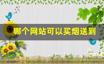 哪个网站可以买烟送到家-北京买烟有配送吗