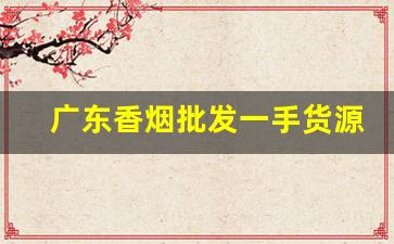 广东香烟批发一手货源货到付款-香烟供货商广东