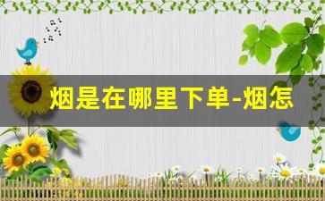 烟是在哪里下单-烟怎么找到在哪里买的