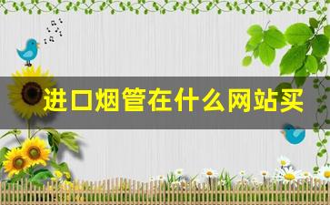 进口烟管在什么网站买到-100%正品烟管