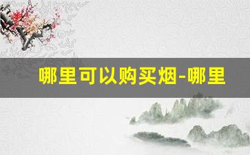 哪里可以购买烟-哪里都能卖的烟
