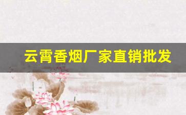 云霄香烟厂家直销批发代理-云霄烟长期供应商