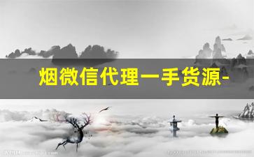烟微信代理一手货源-烟售卖厂家直销