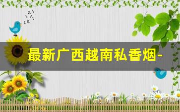 最新广西越南私香烟-越南香烟原装进口直播