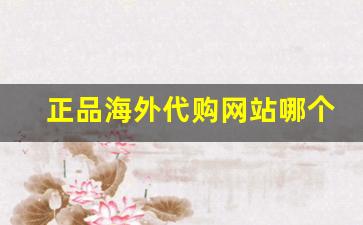 正品海外代购网站哪个最好-海外代购平台有哪些比较可靠