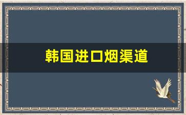 韩国进口烟渠道