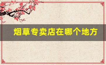 烟草专卖店在哪个地方-南京烟草局专卖店在哪